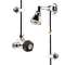 Mitigeur alpa bouton noir pomme orientable