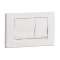 Façade avant 2 volumes seule blanche pour bâti-support avec réservoir