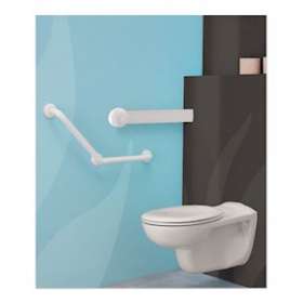 Presto pack pour wc avec cuvette suspendue, abattant, bâti-support et barre 135D|Presto-PSR60064