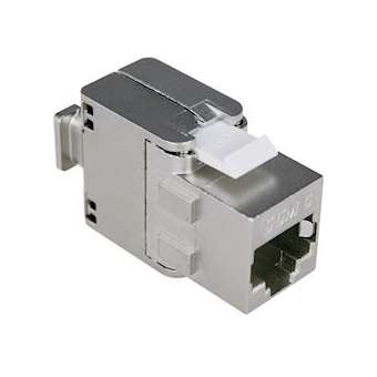 Noyau sans outil RJ45 blindé CAT6 POE+ keystone|Gigamedia-GGMPRJC6STL