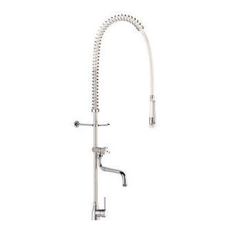 Comb. prélvg blanc av mitigeur + dchette 433000, rob. puisage|Delabie-DL56692