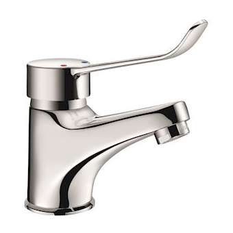 Mitigeur lavabo mécanique H.60, sans tirette, levier Hygiène|Delabie-DL52221L