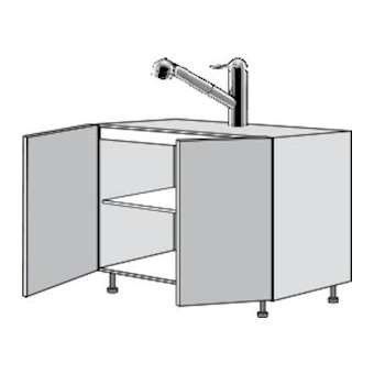 Bas Sous-évier L1200 2 portes|Neoform industries sas-UIDCM7BE120