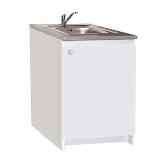 Bas sous-évier PREMI'S L400 1 porte - Blanc standard|Neoform industries sas-UIDC31N01040B