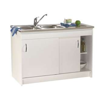 Sous-évier QUIÉTUDE NF L1200 2 portes coulissantes avec semelle rallongee|Neoform industries sas-UIDRS16N02120