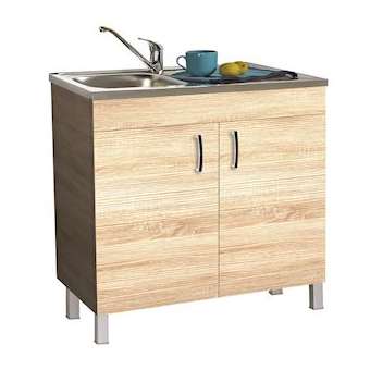 Sous-évier DÉCO CLIP L1000 2 portes - Chêne Bardolino Naturel horizontal|Neoform industries sas-UIDS08N12100BT1