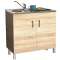 Sous-évier DÉCO CLIP L1000 2 portes - Chêne Bardolino Naturel horizontal|Neoform industries sas-UIDS08N12100BT1