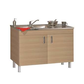 Sous-évier DÉCO CLIP L1200 2 portes - Chêne Blanchi horizontal|Neoform industries sas-UIDS08N12120H