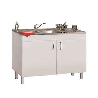 Sous-évier DÉCO CLIP L1200 2 portes - Blanc Brillant|Neoform industries sas-UIDS08N12120N