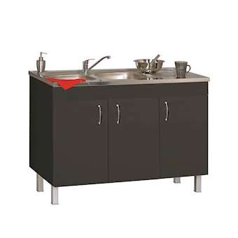 Sous-évier DÉCO CLIP L1200 3 portes - Graphite|Neoform industries sas-UIDS08N13120G