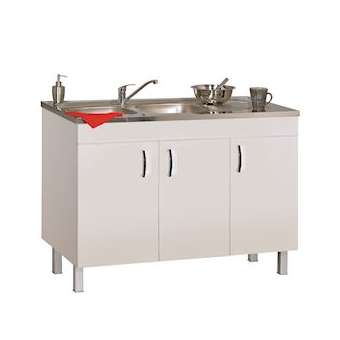 Sous-évier DÉCO CLIP L1200 3 portes - Blanc Brillant|Neoform industries sas-UIDS08N13120N