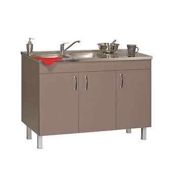 Sous-évier DÉCO CLIP L1400 3 portes - Basalte|Neoform industries sas-UIDS08N13140T