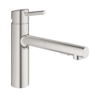 Mitigeur monocommande Evier Concetto Supersteel|Grohe-GO230273DC1