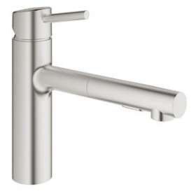 Mitigeur monocommande Evier Concetto Supersteel|Grohe-GO230273DC1