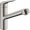 Mitigeur de cuisine 150, avec douchette extractible 1 jet aspect acier inox|Hansgrohe-HA371814800