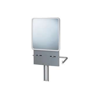 Support lavabo 12 à 18 kg+miroir, réglable en hauteur par système de vérin à gaz|Pellet asc-PT4052110