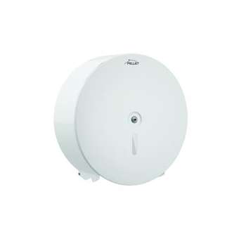 Distributeur papier WC, 311x178 mm, D 310 mm, acier époxy blanc, à clé.|Pellet asc-PT4878605