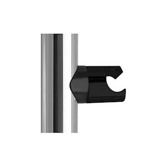 Support douchette coulissant pour barres D 38x25 mm, résine gris anthracite|Pellet asc-PT4049318