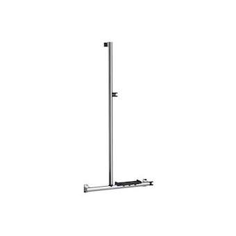 Barre d'appui en T ou L 600x1242 mm, support douchette, alu. anodisé D 38x25 mm|Pellet asc-PT4049621