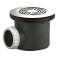 Bonde receveur de douche D90 mm, grille inox D115 mm,sortie horizontale D40,|Valentin-VA257100000000