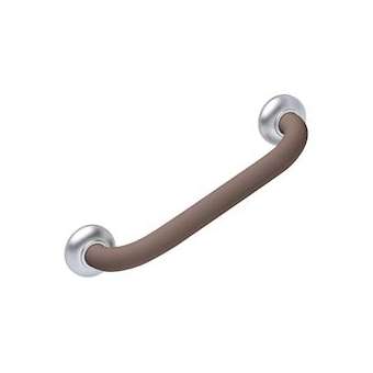 Barre d'appui droite 300 mm, tube aluminium taupe soft D 30 mm, cache-fixations|Pellet asc-PT4049136