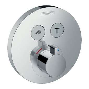 Set finition mitigeur thermostatique ShowerSelect S encastré 2 fonctions, chromé|Hansgrohe-HA315743000