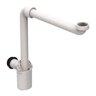 Siphon à tube plongeur Geberit pour lavabo, modèle gain de place, sortie horizo|Geberit-GBR151.117.11.1