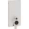 Panneau Geberit Monolith WC sol 101 cm: verre blanc aluminium