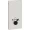 Panneau Geberit Monolith WC sus 101 cm: verre blanc aluminium