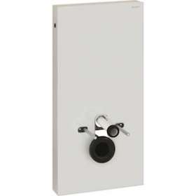 Panneau Geberit Monolith WC sus 101 cm: verre blanc aluminium|Geberit-GBR131.021.SI.5