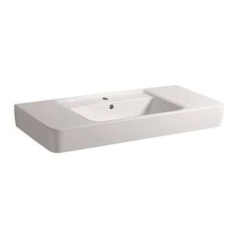 Lavabo Geberit Renova Plan avec espace de rangement, 100x48cm, Blc|Geberit-GBR122100000