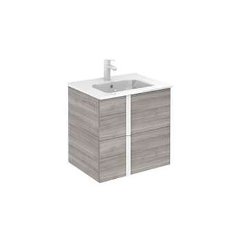 MEUBLE 60 ONIX + 44 2T Poignée BLANC MAT GRIS SABLE|Royo-OYO125559