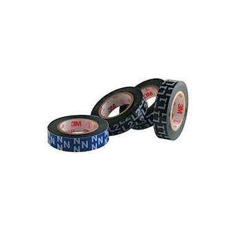 3M Temflex 1700 Noir Ruban PVC marquage L3, 10m x 15mm, ep. 0,18mm, ignifuge|3M france-TRM80490