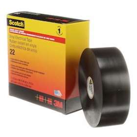 3M Scotch 22 Ruban vinyle isolant électrique noir 33m x 38mm ep. 0,25mm|3M france-TRM80268