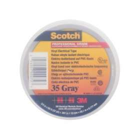 3M Scotch 35 Ruban isolant électrique hautes performances 20m x 19mm Gris|3M france-TRM80051