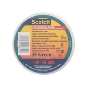 3M Scotch 35 Ruban isolant électrique hautes performances 20m x 19mm Vert|3M france-TRM80056