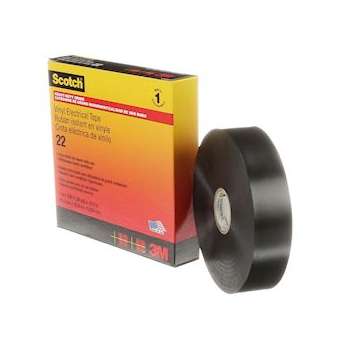 3M Scotch 22 Ruban vinyle isolant électrique noir 33m x 25mm ep. 0,25mm|3M france-TRM80266