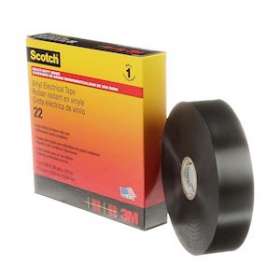 3M Scotch 22 Ruban vinyle isolant électrique noir 33m x 25mm ep. 0,25mm|3M france-TRM80266