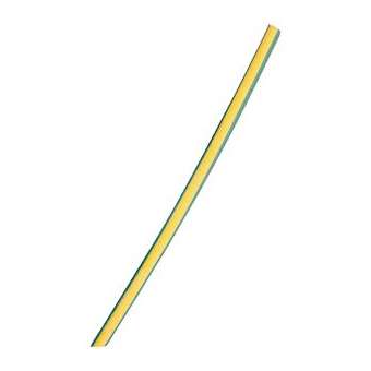 Gaine thermorétractable 3/1 sans adhésif 3/1 mm 1 m verte/jaune|Bizline-BIZ215012