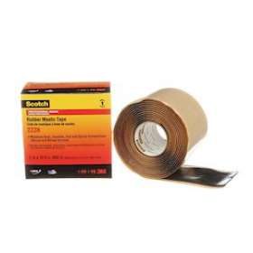 3M Scotch 2228 Ruban élastomère autosoudable isolant 3,5m x 50mm avec liner|3M france-TRM80698