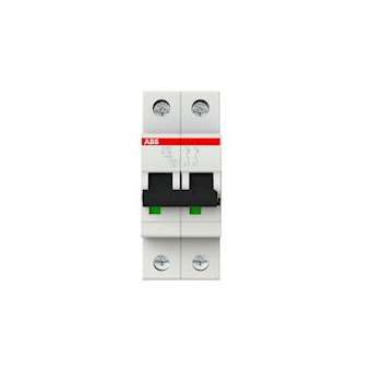 S200 Disjoncteur modulaire- 2P - 10A courbe C - 6000A/10kA (2 modules)-peignable|ABB-ABB352236