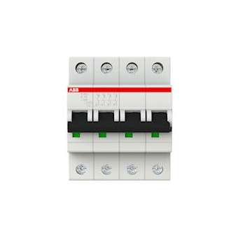Disjoncteur S204L 4P 10A Courbe C Raccordement à vis - 6KA (4Modules)|ABB-ABB350436