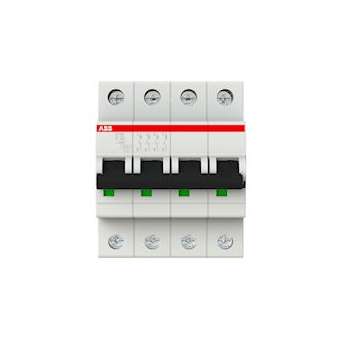 S200 Disjoncteur modulaire- 4P - 32A courbe C - 6000A/10kA (4 modules)-peignable|ABB-ABB352441