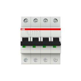 S200 Disjoncteur modulaire- 4P - 32A courbe C - 6000A/10kA (4 modules)-peignable|ABB-ABB352441