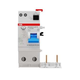Bloc Dif. (DDA202) 2P 25A 30mA Immunisé (Pour S200)|ABB-ABB450541