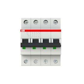 S200 Disjoncteur modulaire- 4P - 16A courbe C - 6000A/10kA (4 modules)-peignable|ABB-ABB352438