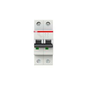 S200 Disjoncteur modulaire- 2P - 4A courbe C - 6000A/10kA (2 modules)-peignable|ABB-ABB352232