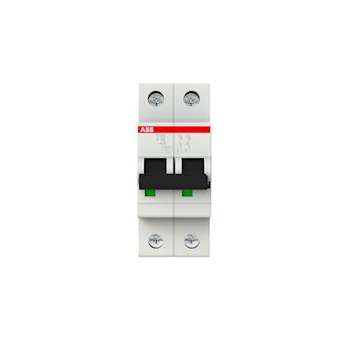 S200 Disjoncteur modulaire- 2P - 32A courbe C - 6000A/10kA (2 modules)-peignable|ABB-ABB352241