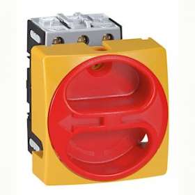 Interrupteur-sectionneur rotatif complet encastré cadenassable - tripolaire 20A|Legrand-LEG022108