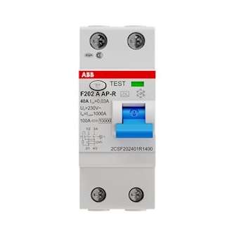 Inter. Dif. (F202) 2P 40A 30mA Immunisé|ABB-ABB440551